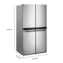 Whirlpool® 36-inch Wide Counter Depth 4 Door Refrigerator - 19.4 cu. ft. WRQA59CNKZ