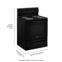 4.8 cu. ft. Whirlpool® electric range with Keep Warm setting YWFC150M0JB