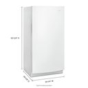 Whirlpool® 16 cu. ft. Upright Freezer with Electronic Temperature Controls WZF34X16DW