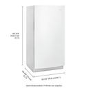 Whirlpool® 16 cu. ft. Upright Freezer with Electronic Temperature Controls WZF34X16DW