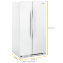 Whirlpool® 36-inch Wide Side-by-Side Refrigerator - 25 cu. ft. WRS315SNHW