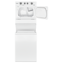 Whirlpool® 4.0 cu.ft I.E.C. Electric Stacked Laundry Center 9 Wash cycles and AutoDry™ YWET4027HW