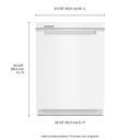 Whirlpool® Large Capacity Dishwasher with 3rd Rack WDTA50SAKW