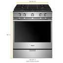 Whirlpool® 5.8 cu. ft. Smart Slide-in Gas Range with EZ-2-Lift™ Hinged Cast-Iron Grates WEGA25H0HZ