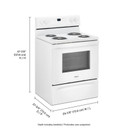4.8 cu. ft. Whirlpool® electric range with Keep Warm setting YWFC150M0JW
