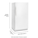 Whirlpool® 20 cu. ft. Upright Freezer with Temperature Alarm WZF79R20DW