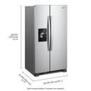 Whirlpool® 36-inch Wide Side-by-Side Refrigerator - 25 cu. ft. WRS335SDHM