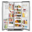 Maytag® 36-Inch Wide Side-by-Side Refrigerator with Exterior Ice and Water Dispenser - 25 Cu. Ft. MSS25C4MGZ