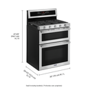 Maytag® 30-Inch Wide Double Oven Gas Range With True Convection - 6.0 Cu. Ft. MGT8800FZ