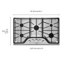 Maytag® 36-inch 5-burner Gas Cooktop with Power™ Burner MGC7536DS