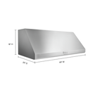 Kitchenaid® 48'' 585 or 1170 CFM Motor Class Commercial-Style Wall-Mount Canopy Range Hood KVWC908KSS