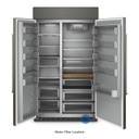 Kitchenaid® 30 Cu. Ft. 48"" Built-In Side-by-Side Refrigerator with Panel-Ready Doors KBSN708MPA