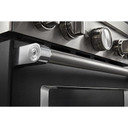 KitchenAid® 36'' Smart Commercial-Style Dual Fuel Range with 6 Burners KFDC506JBK