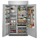 Kitchenaid® 30 Cu. Ft. 48 Built-In Side-by-Side Refrigerator with PrintShield™ Finish KBSN708MPS