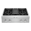 KitchenAid® 30'' 4-Burner Commercial-Style Gas Rangetop KCGC500JSS