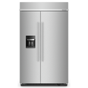 Kitchenaid® 29.4 Cu. Ft. 48" Built-In Side-by-Side Refrigerator with Ice and Water Dispenser KBSD708MPS