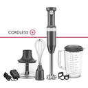 Kitchenaid® Cordless Variable Speed Hand Blender with Chopper and Whisk Attachment KHBBV83DG