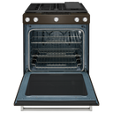 Kitchenaid® 30-Inch 5-Burner Gas Slide-In Convection Range KSGG700EBS