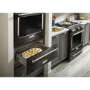 Kitchenaid® 30-Inch 5-Burner Gas Slide-In Convection Range KSGG700EBS
