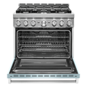 KitchenAid® 36'' Smart Commercial-Style Gas Range with 6 Burners KFGC506JMB