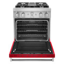 KitchenAid® 30'' Smart Commercial-Style Dual Fuel Range with 4 Burners KFDC500JPA