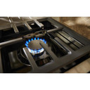 KitchenAid® 30'' Smart Commercial-Style Dual Fuel Range with 4 Burners KFDC500JBK