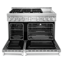 KitchenAid® 48'' Smart Commercial-Style Gas Range with Griddle KFGC558JSS