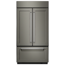 Kitchenaid® 24.2 Cu. Ft. 42" Width Built-In Panel Ready French Door Refrigerator with Platinum Interior Design KBFN502EPA