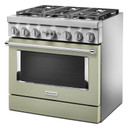 KitchenAid® 36'' Smart Commercial-Style Dual Fuel Range with 6 Burners KFDC506JAV