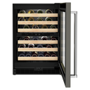 Kitchenaid® 24 Panel-Ready Undercounter Wine Cellar with Wood-Front Racks KUWR214KPA