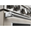KitchenAid® 30'' Smart Commercial-Style Gas Range with 4 Burners KFGC500JMH