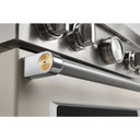 KitchenAid® 30'' Smart Commercial-Style Gas Range with 4 Burners KFGC500JMH