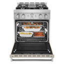 KitchenAid® 30'' Smart Commercial-Style Gas Range with 4 Burners KFGC500JMH
