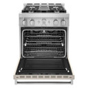 KitchenAid® 30'' Smart Commercial-Style Gas Range with 4 Burners KFGC500JMH