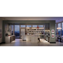 Kitchenaid® 20.8 Cu. Ft. 36" Width Built In Stainless Steel French Door Refrigerator with Platinum Interior Design KBFN506ESS