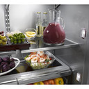 Kitchenaid® 20.8 Cu. Ft. 36" Width Built In Stainless Steel French Door Refrigerator with Platinum Interior Design KBFN506ESS