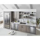 Kitchenaid® 20.8 Cu. Ft. 36" Width Built In Stainless Steel French Door Refrigerator with Platinum Interior Design KBFN506ESS