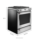 Kitchenaid® 30-Inch 5-Burner Dual Fuel Convection Slide-In Range with Baking Drawer YKSDB900ESS