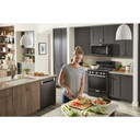 Kitchenaid® 30-Inch 5-Burner Gas Convection Range KFGG500EBS