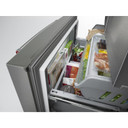 Kitchenaid® 23.8 cu. ft. 36" Counter-Depth French Door Platinum Interior Refrigerator with PrintShield™ Finish KRFC704FPS