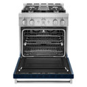 KitchenAid® 30'' Smart Commercial-Style Gas Range with 4 Burners KFGC500JIB