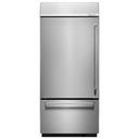 Kitchenaid® 20.9 Cu. Ft. 36" Width Built-In Stainless Bottom Mount Refrigerator with Platinum Interior Design KBBL306ESS