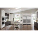 Kitchenaid® 20.9 Cu. Ft. 36" Width Built-In Stainless Bottom Mount Refrigerator with Platinum Interior Design KBBL306ESS