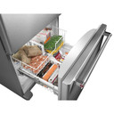 Kitchenaid® 19 cu.ft. 30-Inch Width Full Depth Non Dispense Bottom Mount Refrigerator KRBL109ESS
