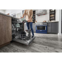 Kitchenaid® 44 dBA Dishwasher in PrintShield™ Finish with 360° Max Jets™ Third Rack KDTM404KPS