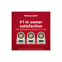 Kitchenaid® 44 dBA Dishwasher in PrintShield™ Finish with 360° Max Jets™ Third Rack KDTM404KPS