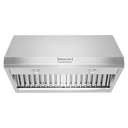 Kitchenaid® 36" 585 or 1170 CFM Motor Class Commercial-Style Wall-Mount Canopy Range Hood KVWC906KSS