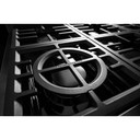 KitchenAid® 48'' 6-Burner Commercial-Style Gas Rangetop with Griddle KCGC558JSS
