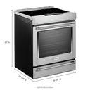 Kitchenaid® 30-Inch 4-Element Induction Slide-In Convection Range with Air Fry KSIS730PSS