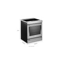 Kitchenaid® 30-Inch 4-Element Induction Slide-In Convection Range with Air Fry KSIS730PSS